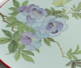 Pierre-Louis Mascia Floral round tray, light blue LIGHT BLUE PLMA26TRA748LBL