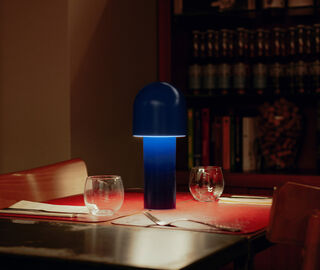 artetica 'Coup' portable lamp, navy blue BLUE ARTE26LAM164BLU