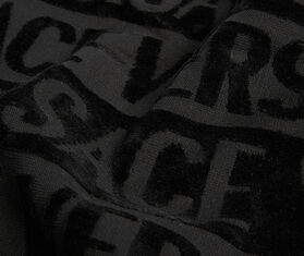 Versace 'I Love Baroque' bath sheet, black BLACK VERS22BAT891BLK