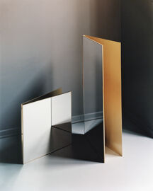 Marta Sala &Eacute;ditions 'SP1 Renoir' table mirror SILVER MSED18REN770BLK