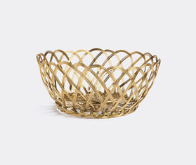 Bitossi Home &#39;Intreccio&#39; basket, large GOLD BIHO19INT771GOL