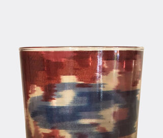 Les-Ottomans 'Ikat' glass set of four MULTICOLOUR OTTO20IKA597MUL