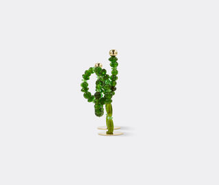 POLSPOTTEN 'Beads' candle holder, dark green GREEN POLS25CAN539GRN