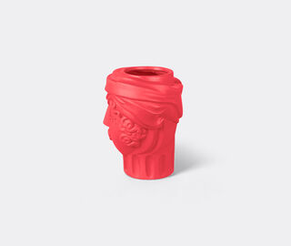 Seletti 'Magna Graecia, Woman' terracotta vase, bougainvillea pink PINK SELE26TER381PIN