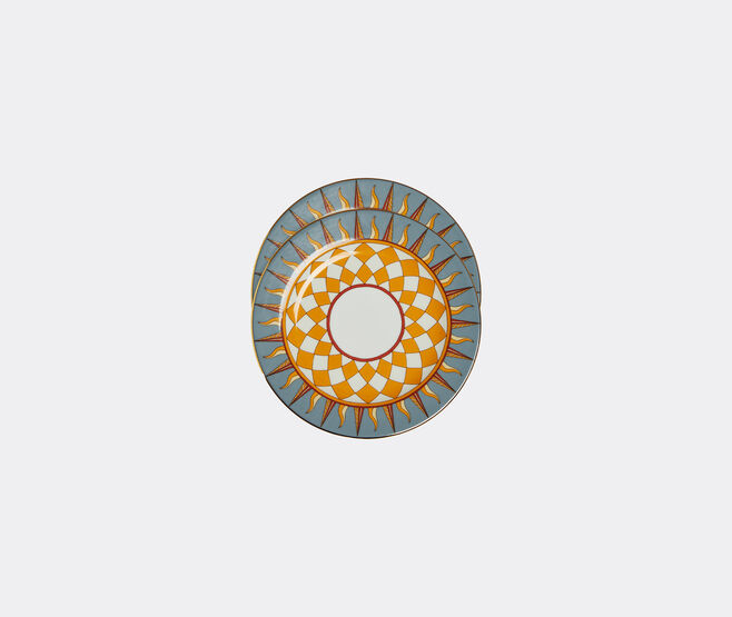 La DoubleJ 'Ra' dessert plate, set of two, multicolor MULTICOLOUR LADJ24RAD212MUL