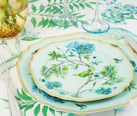 Aquazzura Casa &#39;Secret Garden&#39; dessert plate, set of two GREEN AQUA23SEC116GRN