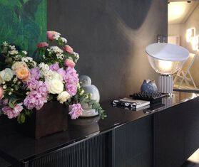 Flos &#39;Taccia&#39; table lamp, silver SILVER FLOS23TAC672SIL