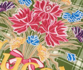 Gucci 'Bouquet' cushion, green MULTICOLOUR GUCC22CUS437MUL