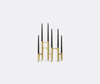 AYTM 'Compono' candle holder, gold GOLD AYTM26COM176GOL
