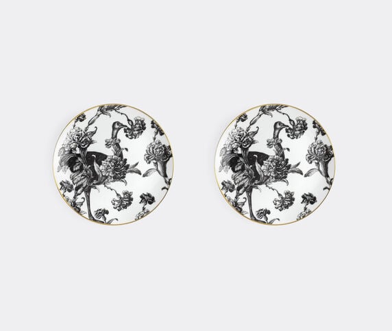 Simone Guidarelli Home 'Tangerine Garden' bread plate, set of two, black and white MULTICOLOUR SIMO26SOU808MUL