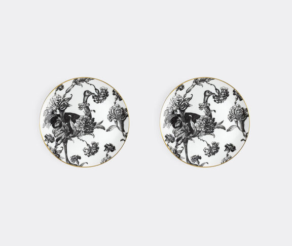 Simone Guidarelli Home 'Tangerine Garden' bread plate, set of two, black and white undefined ${masterID}