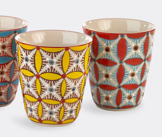 POLSPOTTEN 'Hippy Side' cup, set of four MULTICOLOUR POLS22CUP404MUL