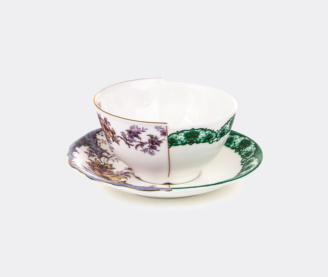 Seletti 'Hybrid Isidora' teacup with saucer MULTICOLOUR SELE22HYB459MUL