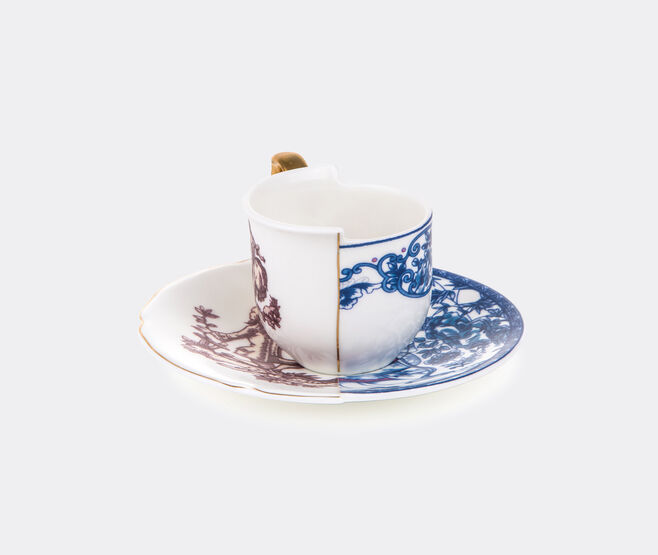 Seletti 'Hybrid Eufemia' coffee cup with saucer MULTICOLOUR SELE22HYB411MUL