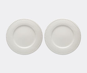 Bordallo Pinheiro &lsquo;Fantasia&rsquo; charger plate, set of two, ivory IVORY BOPI23FAN666WHI