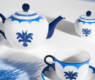 Aquazzura Casa 'Jaipur' teapot, blue BLUE AQUA23JAI676BLU