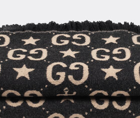 Gucci 'Stars And Anchors Plaid GG' throw, black MULTICOLOUR GUCC20STA974BLK