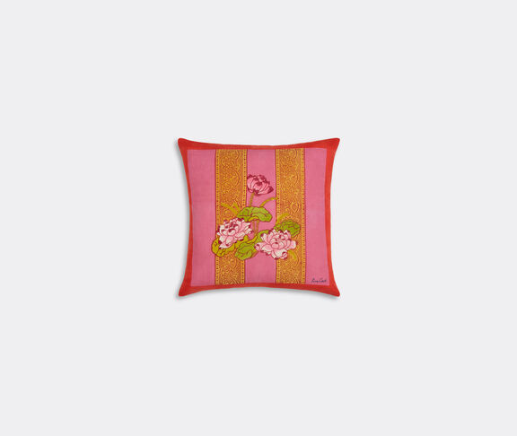 Lisa Corti 'Tea Flower' cushion, small, red and orange undefined ${masterID}