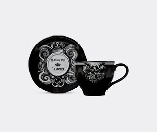 Gucci 'Star Eye' demitasse cup and saucer, set of two, black BLACK GUCC18CUP276BLK