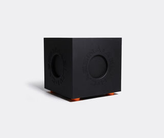 Cassina 'Modular Imagination by Virgil Abloh', matte black modular element with orange feet, cube BLACK CASS22MOD049BLK