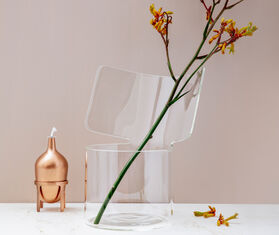 Paola C. 'Riflessi' vase, small TRANSPARENT PAOC19RIF983TRA