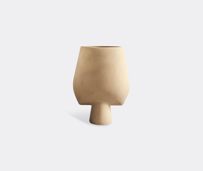 101 Copenhagen 'Sphere' square vase, sand BEIGE COPH21SPH566BEI