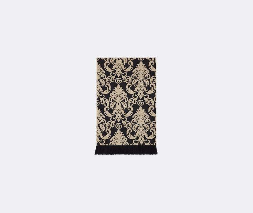 Gucci 'Damasco' plaid blanket, black  GUCC22PLA351BLK