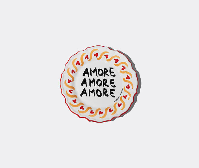 Casa Alessandro Enriquez 'Amore, Amore, Amore' presentation plate, multicolor MULTICOLOUR ALEN26AMO690MUL