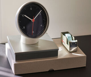 Hay 'Table Clock', black BLACK HAY123TAB319BLK