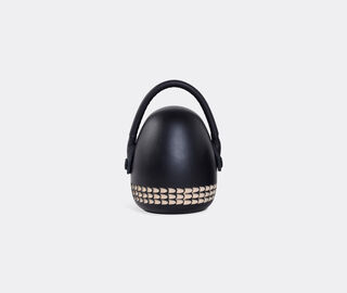 Zanat 'Stop Me' bookend, white on black BLACK ZANA20STO855BLK
