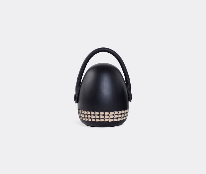 Zanat 'Stop Me' bookend, white on black BLACK ZANA20STO855BLK