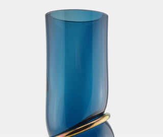 Vanessa Mitrani 'Double Ring' vase, dark blue BLUE VAMI22DOU351BLU
