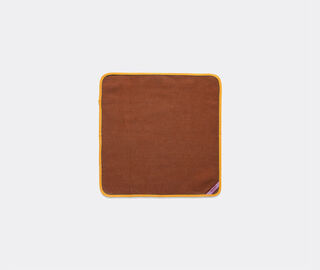 La DoubleJ 'Rainbow Chocolate' large napkin, set of two BROWN LADJ23LAR628BRW