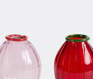 Lisa Corti 'Rosebud' vase, set of two, pink and red MULTICOLOUR LICO26ROS332MUL