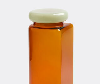 &amp;k Amsterdam 'Hobs' jar, amber and pistachio MULTICOLOUR AMST26JAR034MUL