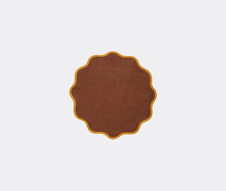 La DoubleJ 'Rainbow Chocolate Cloud' tablemat, set of two BROWN LADJ23CLO956BRW