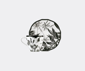 Gucci &#39;Herbarium&#39; coffee cup with saucer, set of two, black BLACK GUCC22HER160BLK