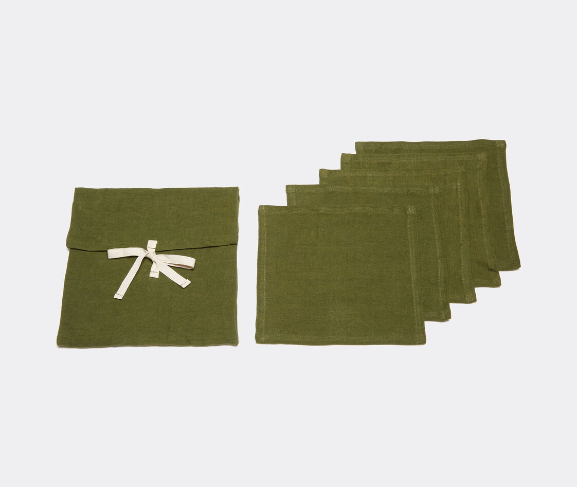 Shop Once Milano Table Linens Green Uni