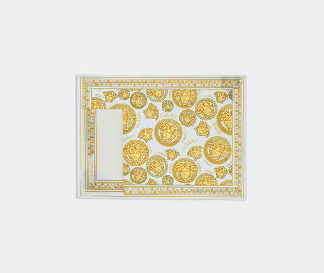 Versace 'Medusa Amplified' napkin and placemat, set of two, white WHITE VERS22SET298WHI