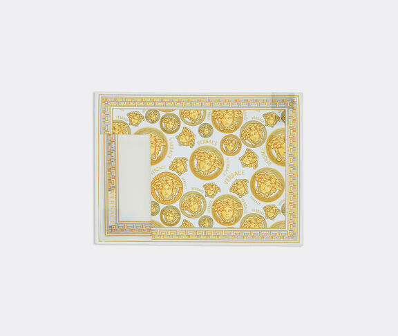 Versace 'Medusa Amplified' napkin and placemat, set of two, white undefined ${masterID}