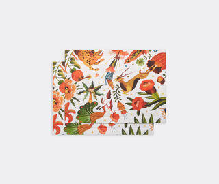 La DoubleJ 'Jungle Book' tablemat, set of two MULTICOLOUR LADJ22TAB592MUL
