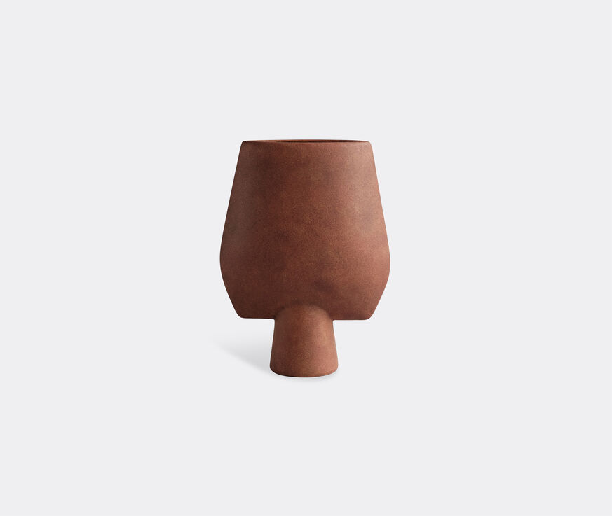 101 Copenhagen 'Sphere' big vase, square, terracotta  COPH21SPH105BRW