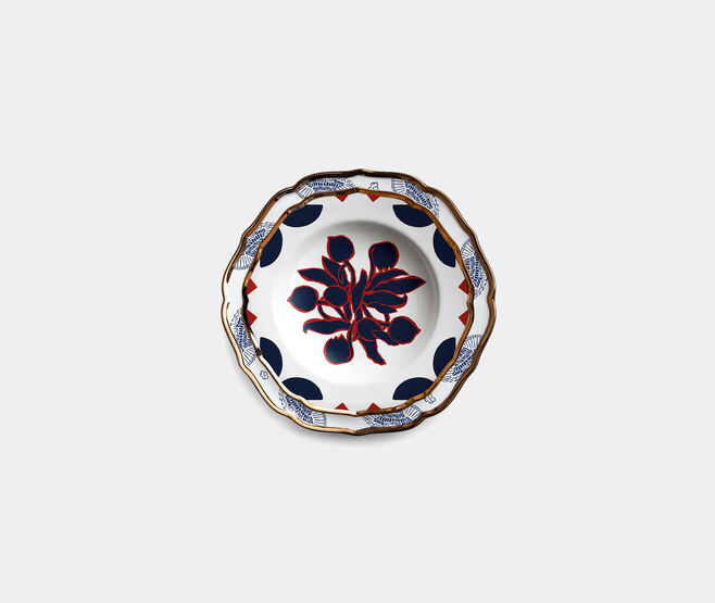 La DoubleJ 'Oppio' soup and dinner plate set MULTICOLOUR LADJ17OPP709MUL