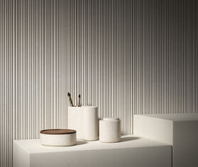 Salvatori 'Pietra L 09' medium container, Crema d'Orcia IVORY SALV21PIE141BEI