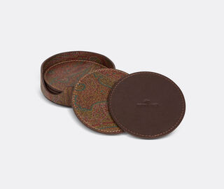 ETRO Home Interiors 'Arnica' coasters, set of six, red RED ETRO26ARN330RED