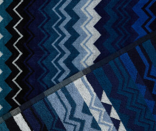 Missoni 'Giacomo' towel, set of two, blue multicolor BLUE MIHO26GIA101BLU