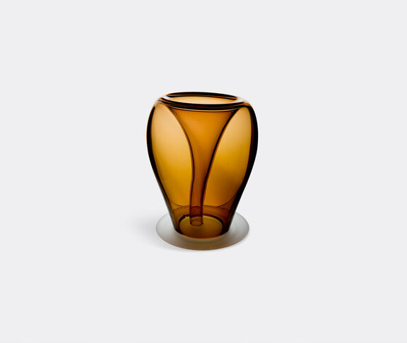 Valner Glass Glass plant pot, large Brown ${masterID}
