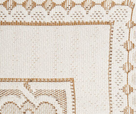 La DoubleJ &#39;Lacy&#39; tablecloth, large, solid white smoke WHITE LADJ25LAC332MUL