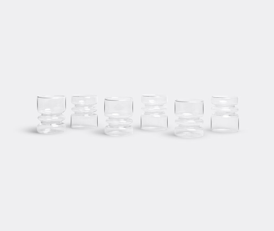 Ichendorf Milano 'Rings' glass, set of 6  ICMI15WAT695TRA
