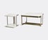 Marta Sala Éditions 'T1 Harry' side table bronze, white MSED18HAR725BRZ